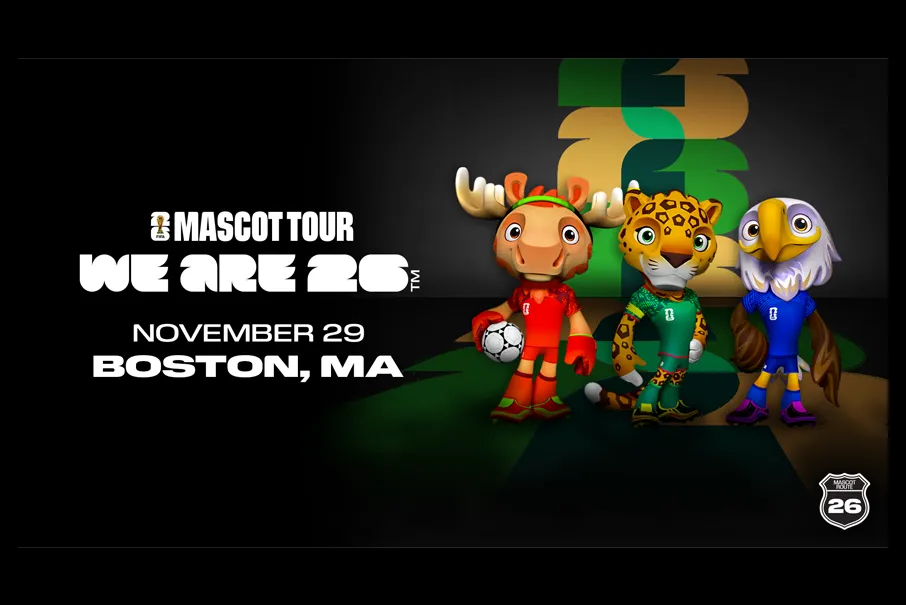 Conoce a las mascotas oficiales de la Copa Mundial FIFA 26™ en el Boston Common este fin de semana