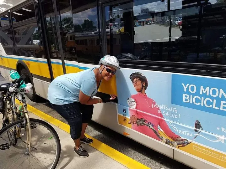 Vivian Ortiz, activista del ciclismo