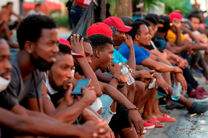 Haitianos en la frontera