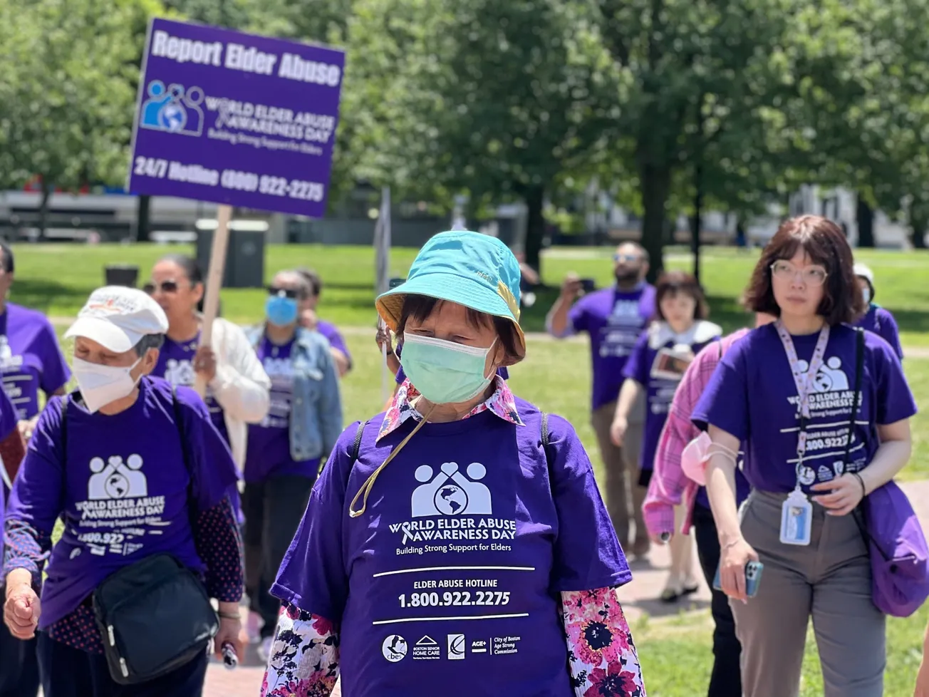 Día Mundial de Toma de Conciencia del Abuso y Maltrato en la Vejez en Boston. Foto: Rosanna Marinelli.