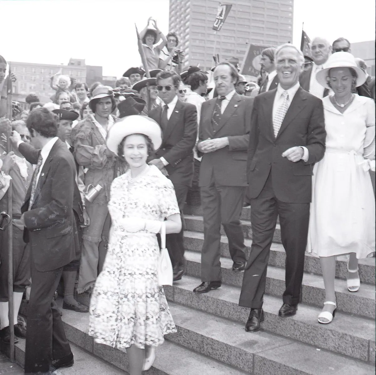 visita de la reina Isabel a Boston. Foto: Boston Archives