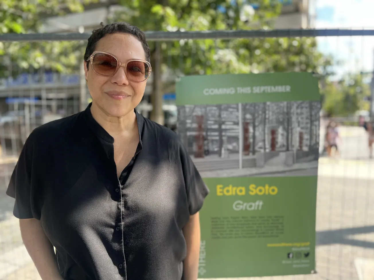 "Graft" de Edra Soto ya está abierta al público en el Central Wharf Park de Boston. Foto: Rosanna Marinelli.