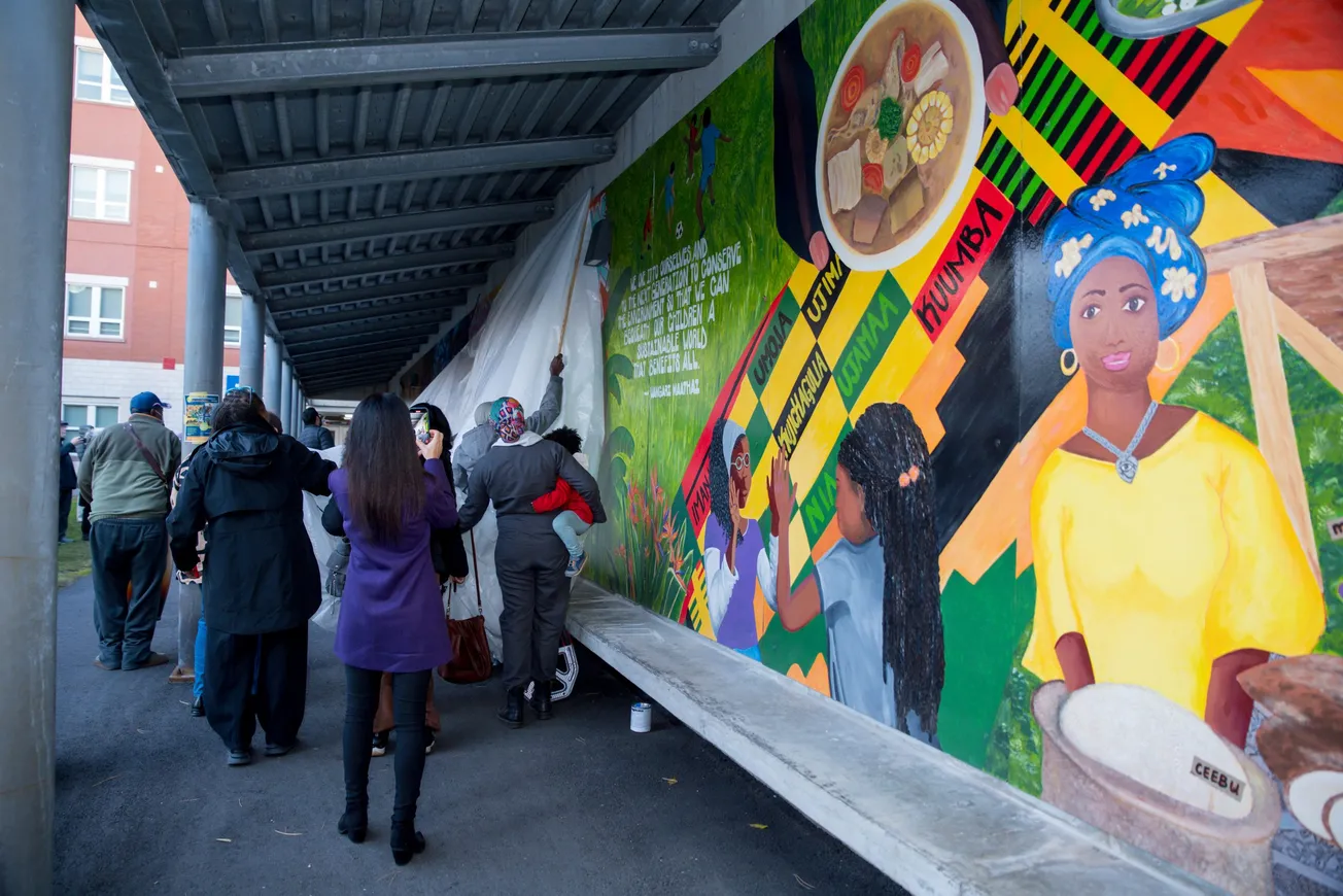 Mural "An Ode to Africa in the Americas”. Foto: Cortesía.